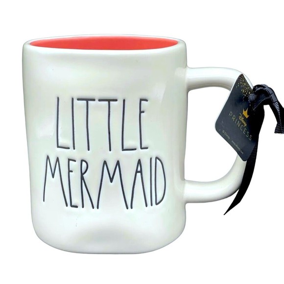 Rae Dunn New 2022! Disney Princess Ariel LITTLE MERMAID Two Sided Coffee Mug LL - Picture 2 of 7